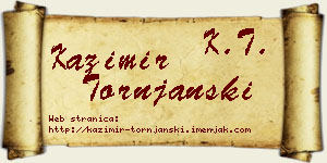 Kazimir Tornjanski vizit kartica